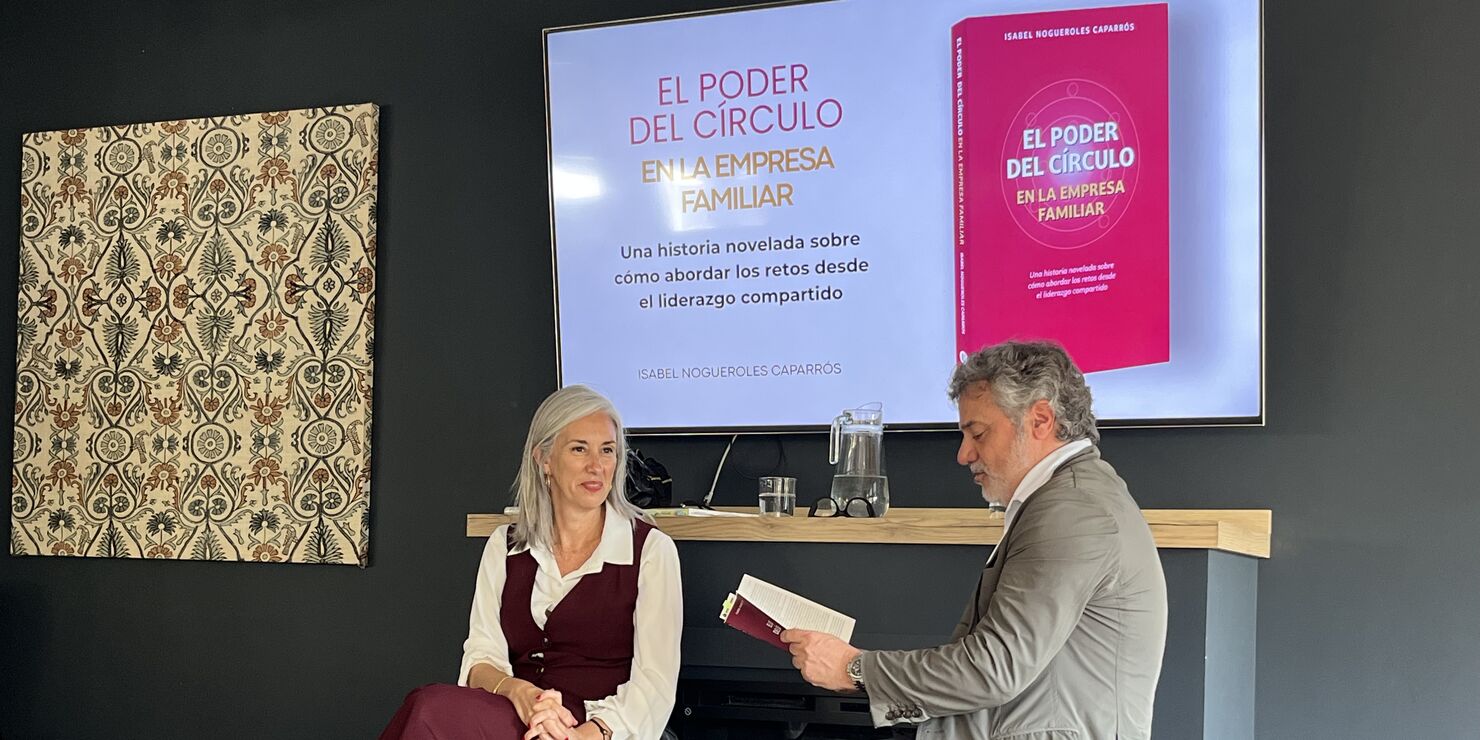 Presentación del libro «El poder del círculo en la empresa familiar», de Isabel Nogueroles, en el edificio Out of The Box de Gesinter