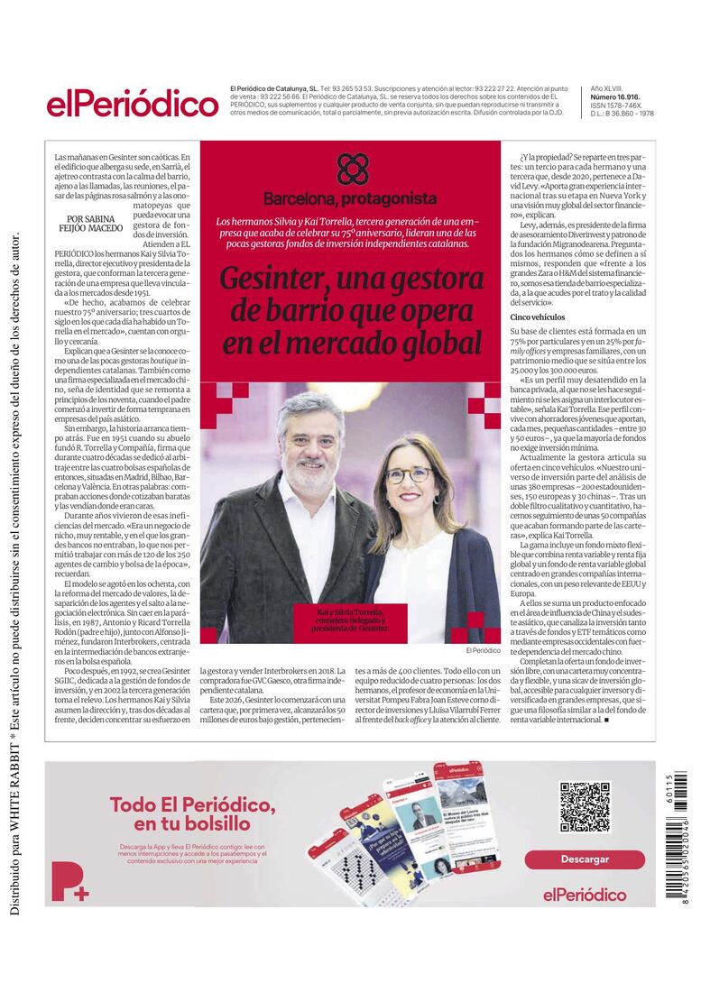 Reportaje en El Periódico